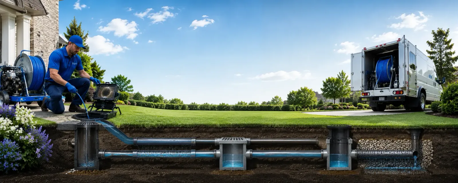 Outdoor drain cleaning information for Flat Rock, OH